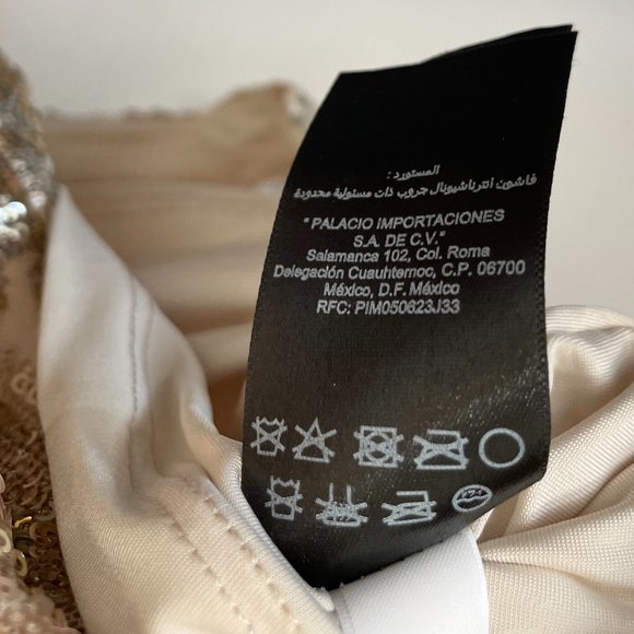 bebe Gold sequin dress with open back - Picture 9 of 9